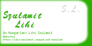 szulamit lihi business card